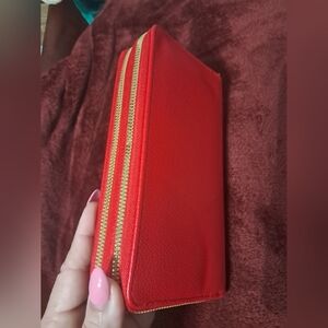Elegant Red Women's Wallet